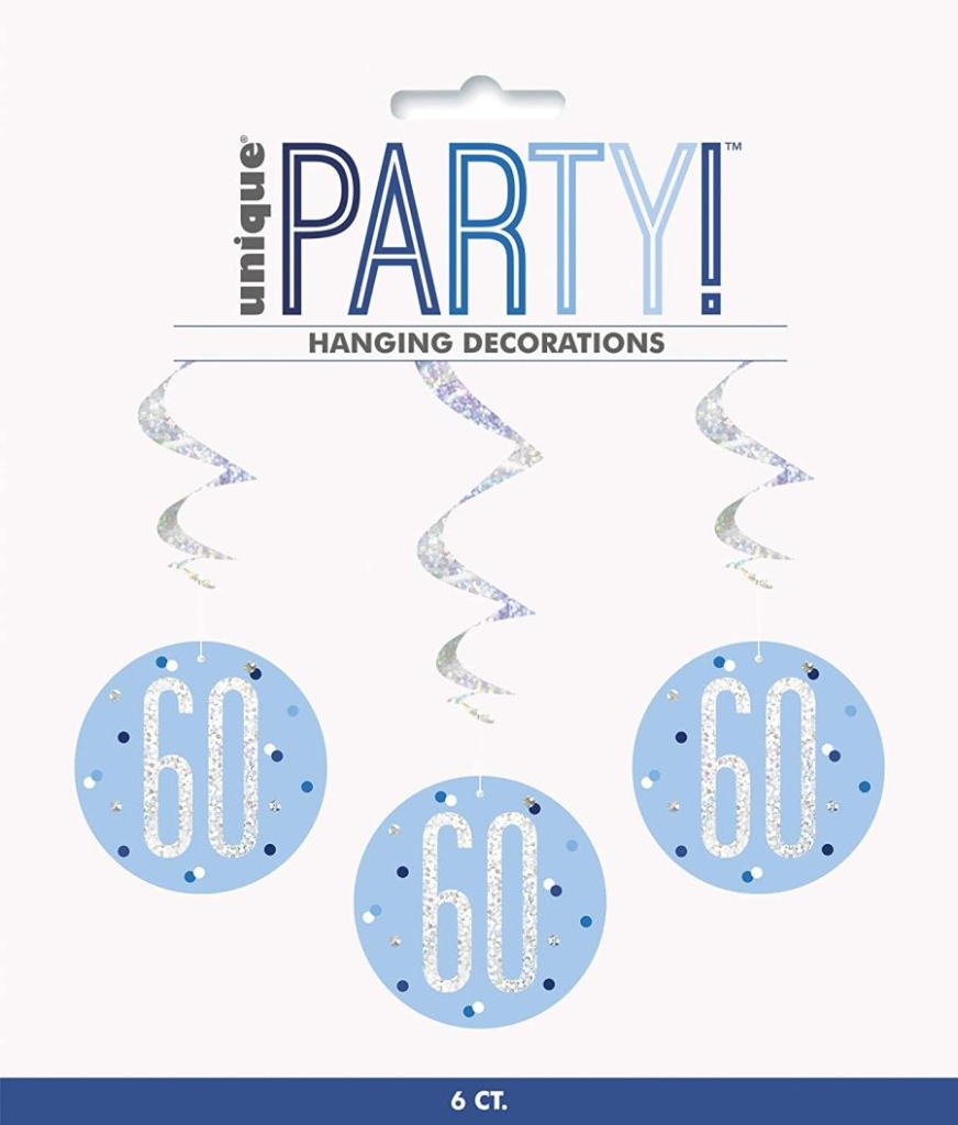 Big Party Fascia Compleanno 60 Anni, Multicolore, 168 x 10 cm : :  Altro