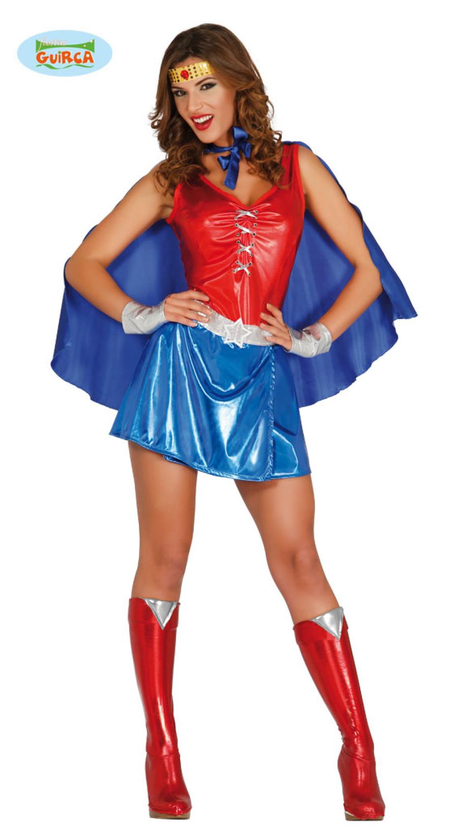 Costume Wonder Woman Donna Travestimenti Carnevale Eroi Feste -   - Addobbi ed articoli per feste, eventi e party