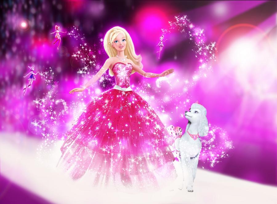 Cialda In Ostia Barbie Bambina Per Torta Decorazioni Feste Dischi