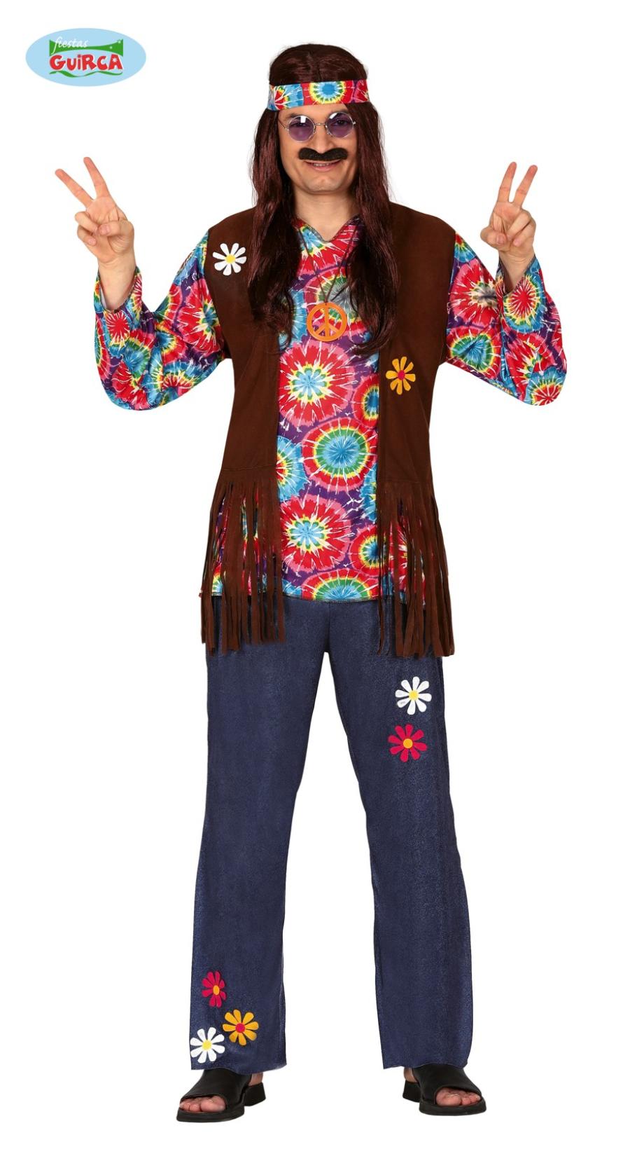 Costume da Hippie per Uomo per Feste in Maschera o per Feste a