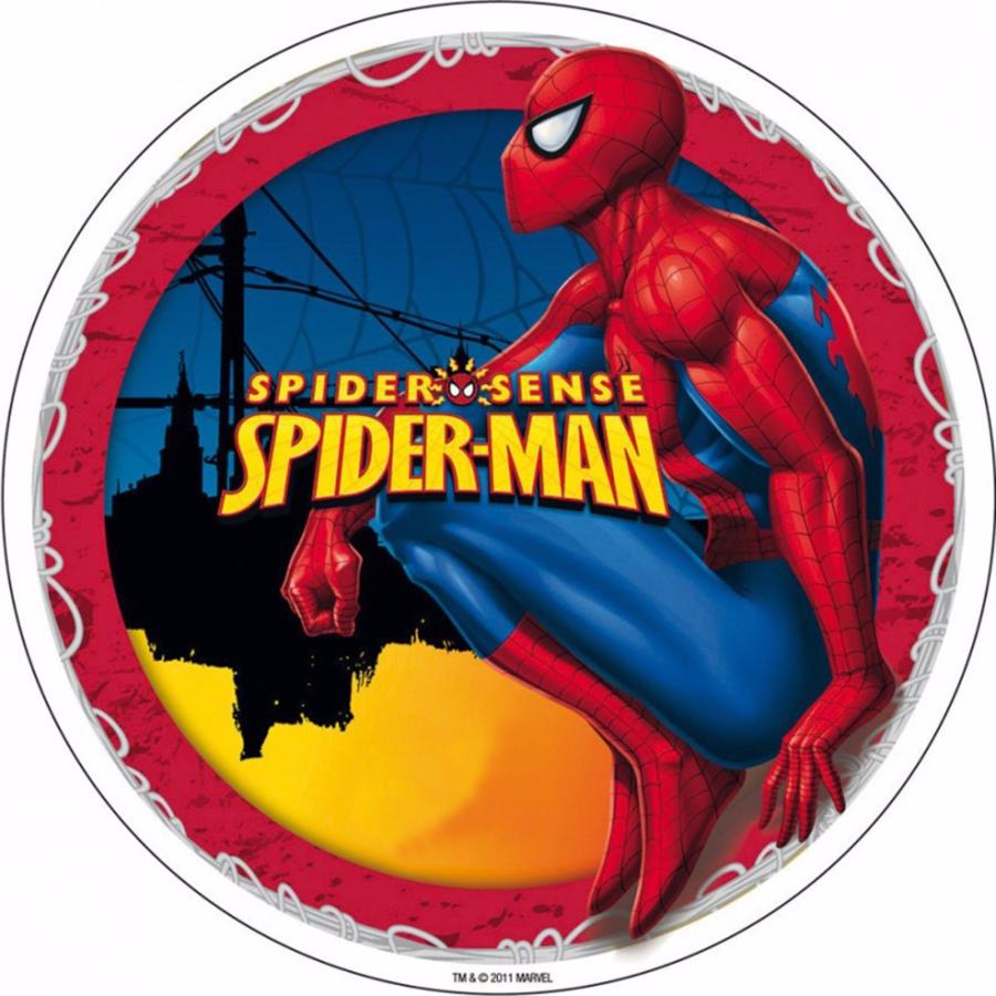 Cialda Tonda In Ostia Spiderman Decorazioni Torta Compleanno Dischi  Commestibile -  - Addobbi ed articoli per feste, eventi e  party