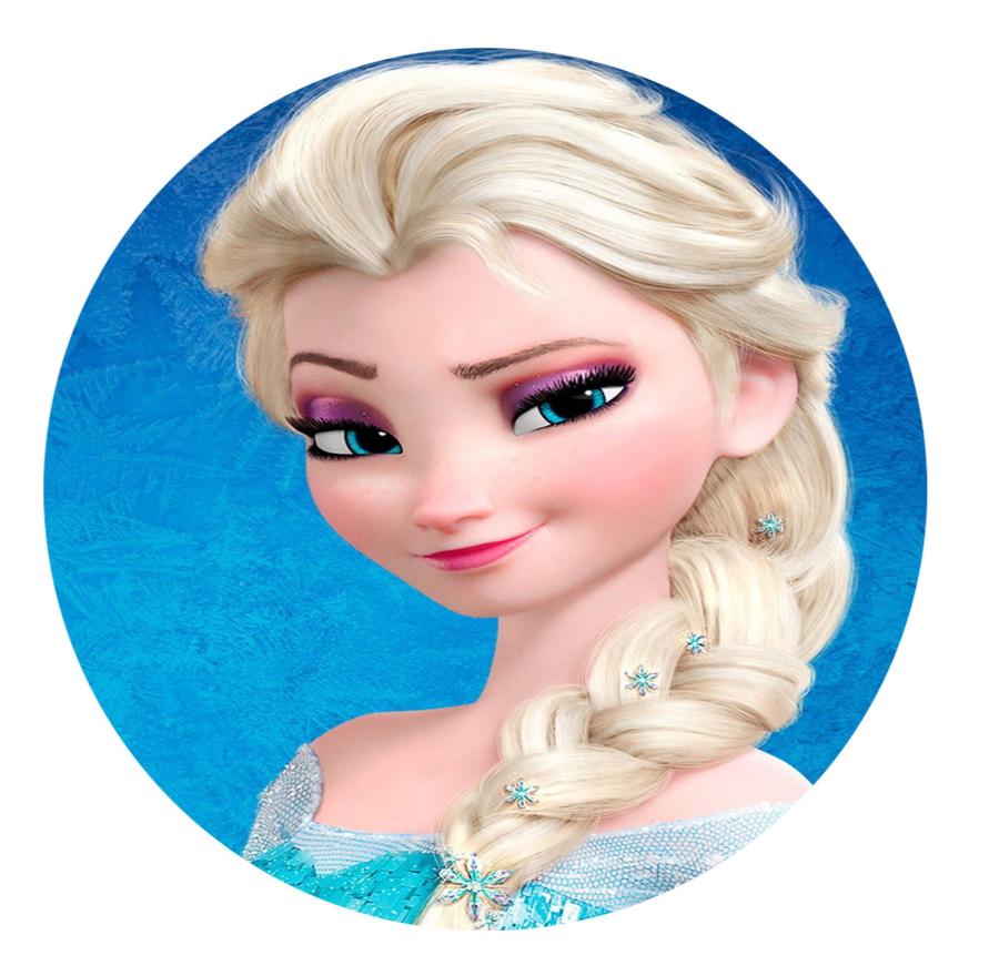 Cialda In Ostia Tonda Disney Elsa Frozen Decorazione Torta Dischi  Commestibile -  - Addobbi ed articoli per feste, eventi e  party