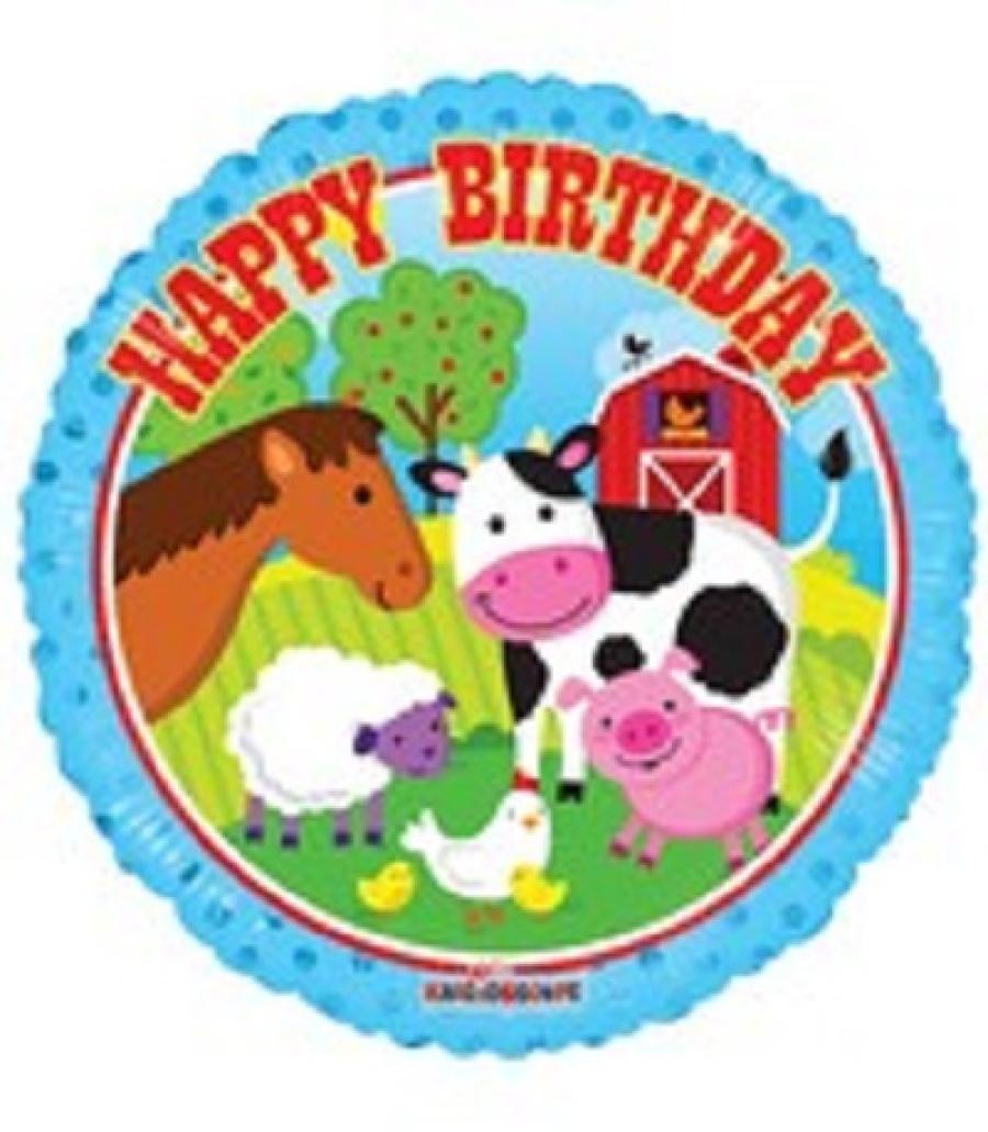 Palloncini con animali della fattoria in Mylar per Compleanno Bambino -   - Addobbi ed articoli per feste, eventi e party