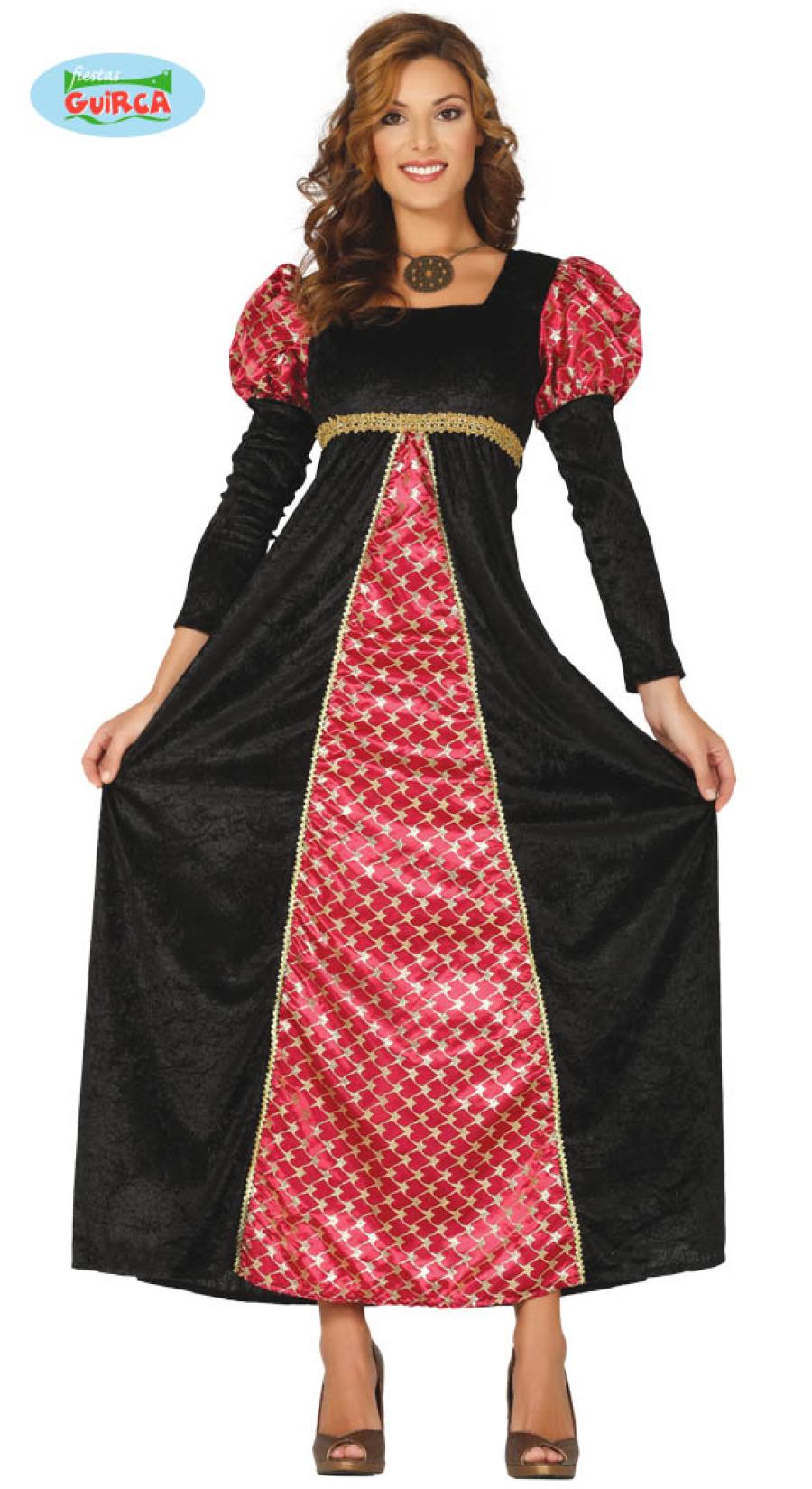 Costume Donna Medievale Adulta Taglia M 38-40 Carnevale Dama -   - Addobbi ed articoli per feste, eventi e party