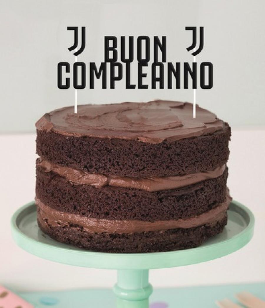 CIALDA OSTIA JUVENTUS calcio torta compleanno tonda EUR 8,00